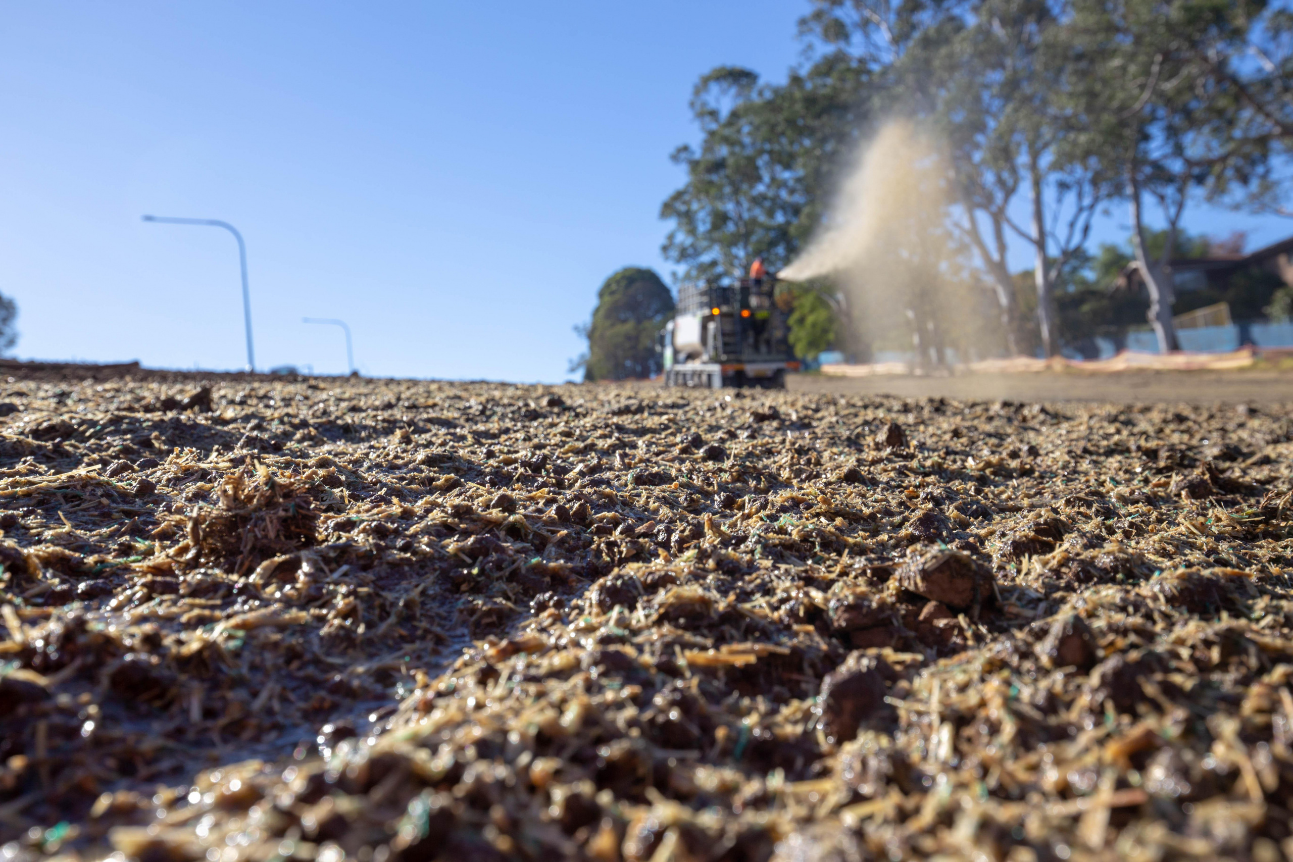 Spraygrass® Straw Mulching
